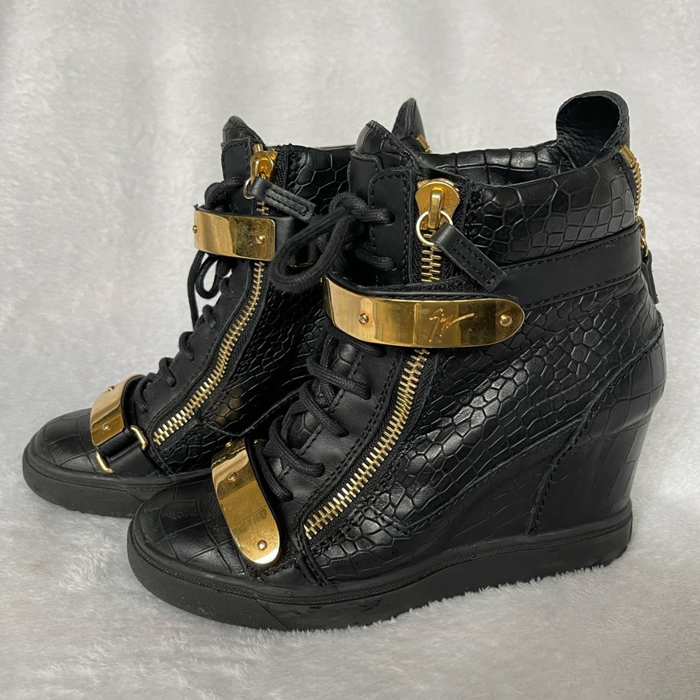 Giuseppe Zanotti Wedge Sneaker/Bootie Size 38